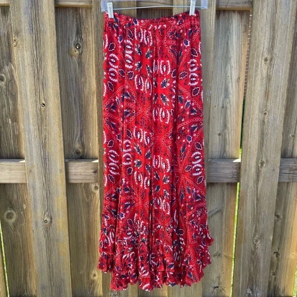 🦋Free People ruffle skirt🦋 - Picture 2 of 8